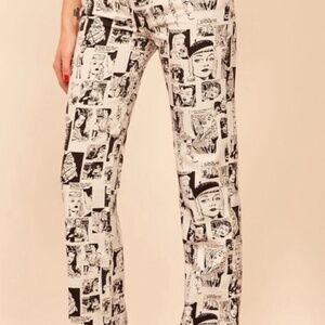 Reformation High Rise Newsprint Jeans size 29